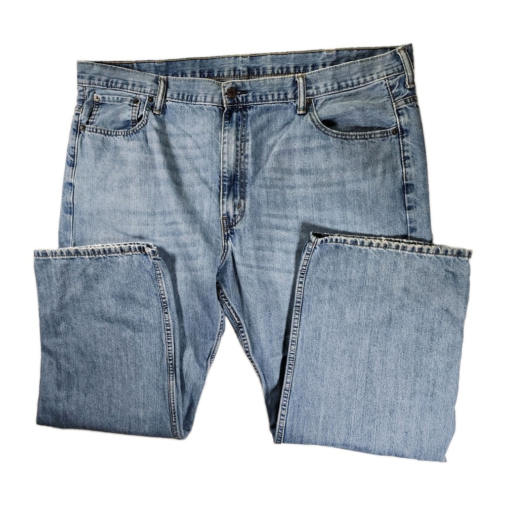 Levis 569 Loose Straight Jeans Mens 44x30 Blue Medium Wash Relaxed Denim Pants